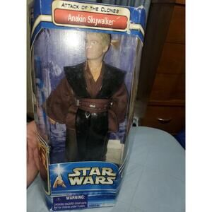 Vintage 2002 Anakin Skywalker Attack Of The Clones 12 inch Posable Figurine